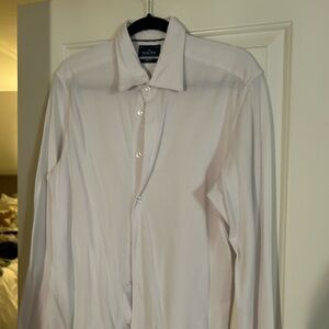 Elegant White Dress Shirt for Men